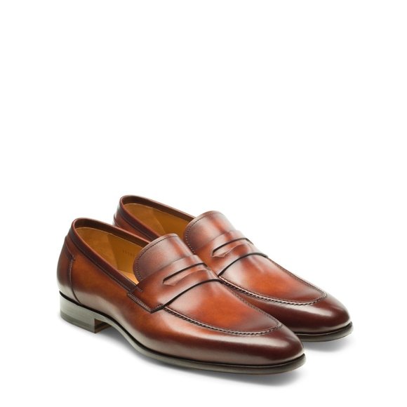 Bashwood Handmade Brown Leather Loafers For Men